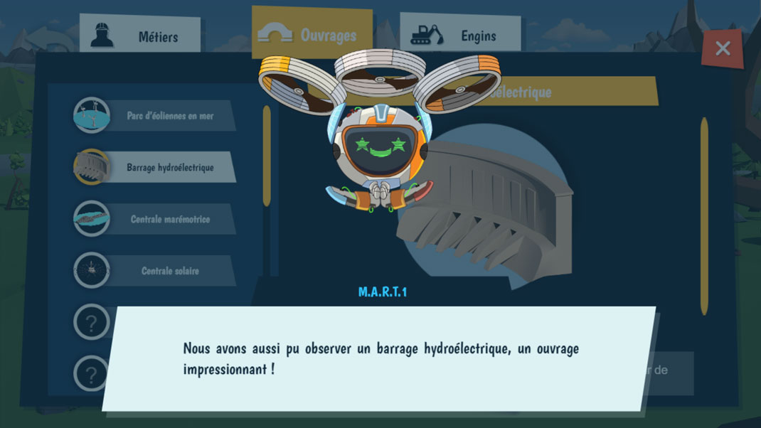 Capture d'écran du serious game After Storm de la FNTP