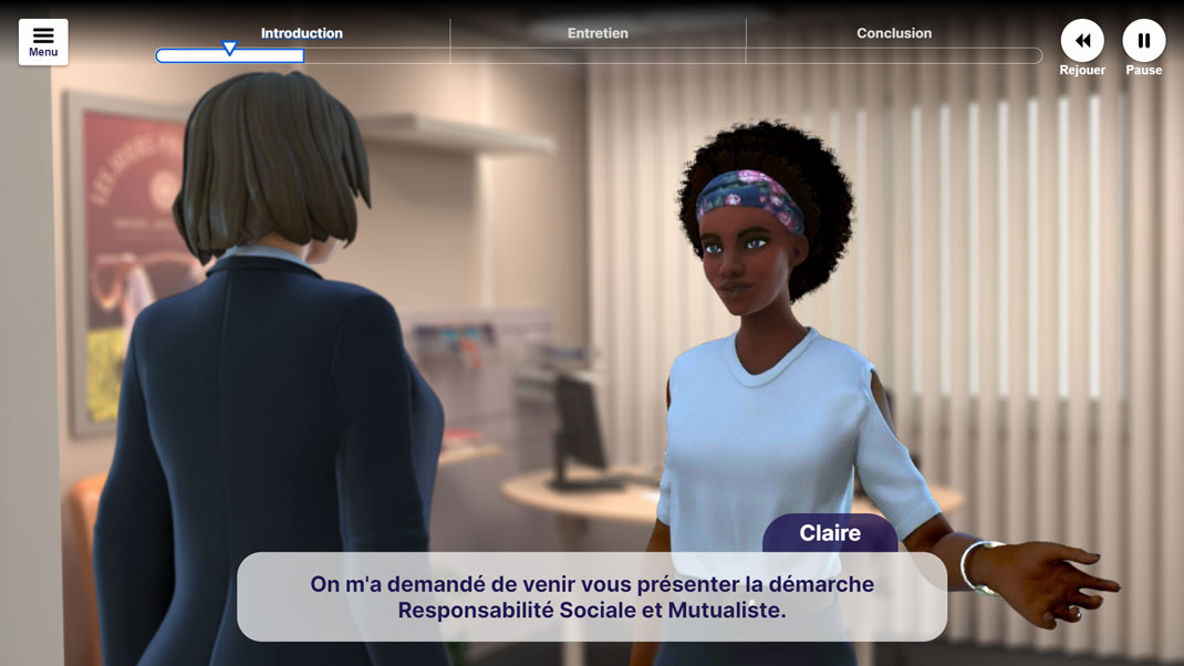 formation-rse-rsm-responsabilite-societale-entreprises-mutualiste-serious-game-screenshot2 Capture d'écran du serious game de Formation à la RSE / RSM