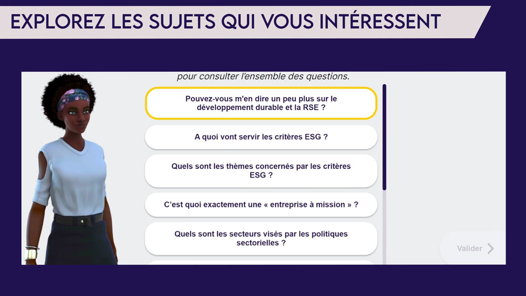 formation-rse-rsm-responsabilite-societale-entreprises-mutualiste-serious-game-screenshot4 Capture d'écran du serious game de Formation à la RSE / RSM